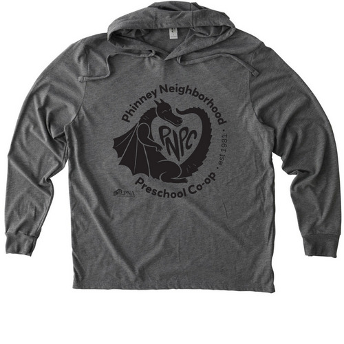 PNPC Adult & Kids Tops&nbsp;, a Aluminum Grey Allmade Eco Triblend Hoodie Tee