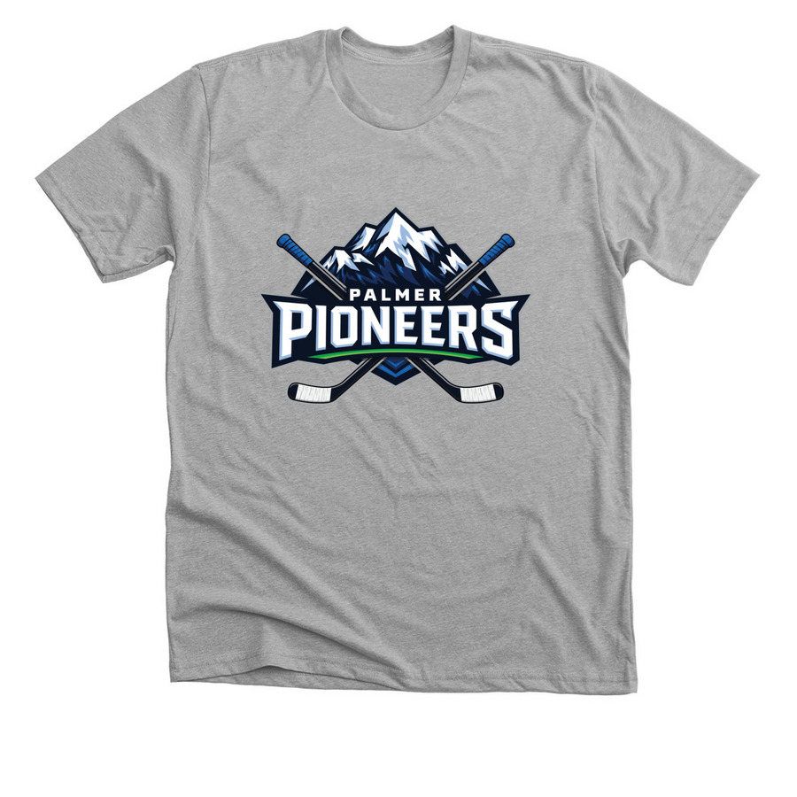 Palmer Pioneers&nbsp;, a Athletic Heather Premium Unisex Tee