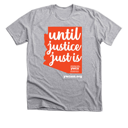 Until Justice Just Is - AZ, a Athletic Heather Premium Unisex Tee