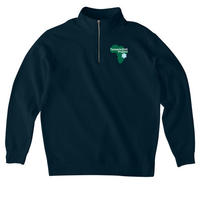 TZEMS Africa 1/4-Zip Sweatshirt&nbsp;, a Classic Navy Midweight Quarter Zip Pullover