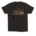 Four Immortal Chaplains&nbsp;, a Black Premium Cotton Tee (back-view)