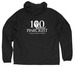 Pinecrest 100th Official Windbreaker, a Black Quarter-Zip Windbreaker (back-view)