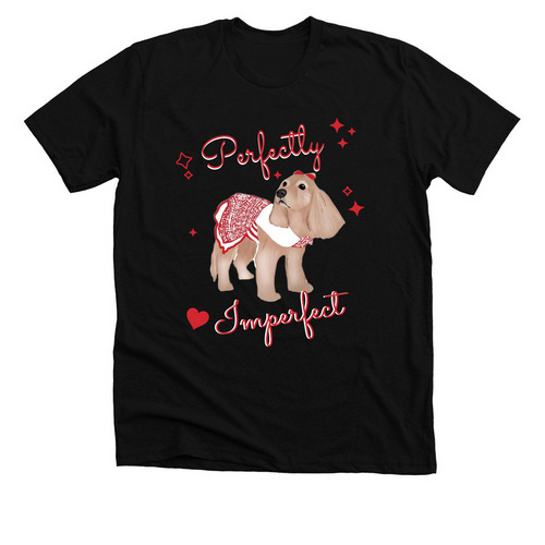 Perfectly Imperfect, a Solid Black Blend Premium Unisex Tee