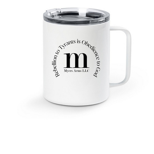 Myers Arms LLC Travel Mug, a White Stainless Steel Travel Mug