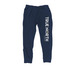 White Logo Joggers (Mid & Heavyweight), a Classic Navy Midweight Fleece Joggers