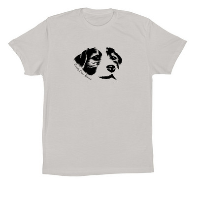 I helped save a senior dog t-shirt, a Solid Athletic Grey Premium Cotton Tee