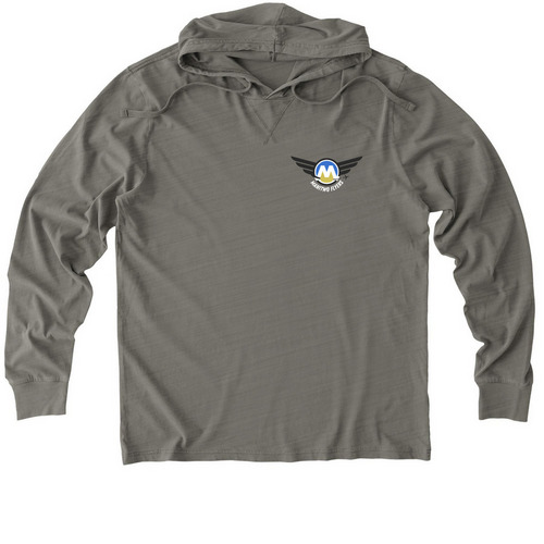 Hoodies, a Driftwood Grey Allmade Organic Cotton Mineral Dye Hoodie Tee