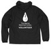 Volunteer Windbreaker&nbsp;- Retail, a Black Quarter-Zip Windbreaker (back-view)