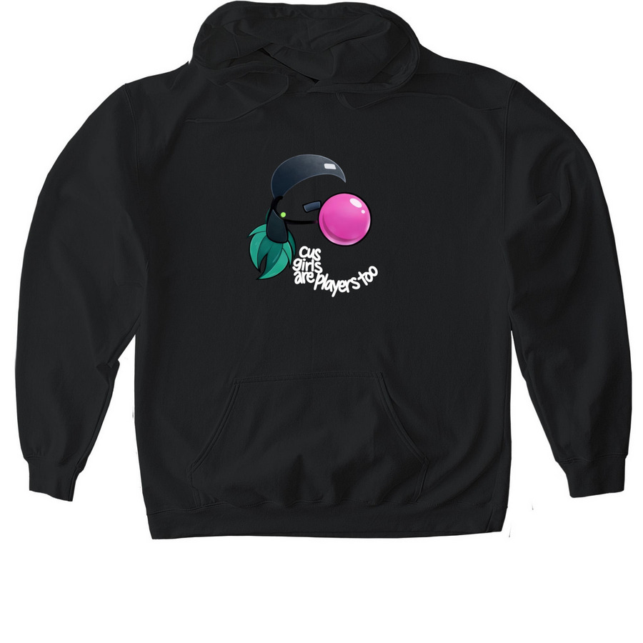 cus girls, a Black Gildan Softstyle Pullover Hoodie
