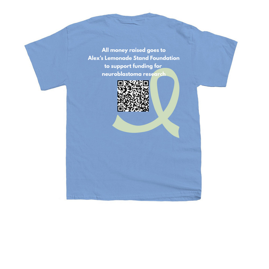 3rd Annual Lemonade Stand, a Carolina Blue Youth Unisex Tee (back-view)