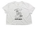 LOGO CROP, a White Women?s Flowy Cropped Tee