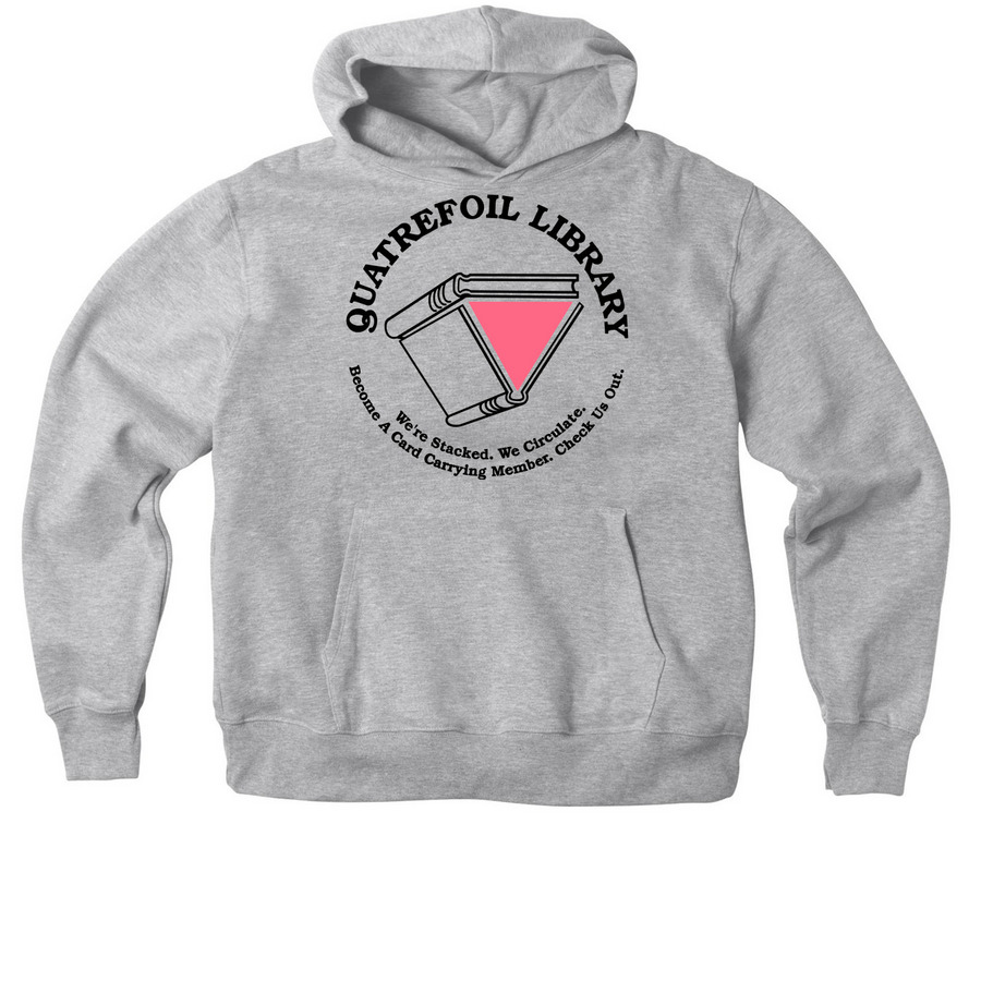 Quatrefoil 90's Logo Shirts, a Athletic Heather Premium Heavyweight Pullover Hoodie