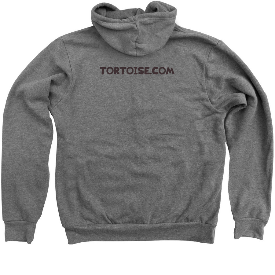 World Turtle Day 2024&nbsp;? Zip-Up Hoodie, a Deep Heather Zip Up Hoodie (back-view)