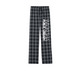 Waukesha Public Library Sweat & Flannel Pants, a Grey/ Black Buffalo Check Flannel Pajama Pant