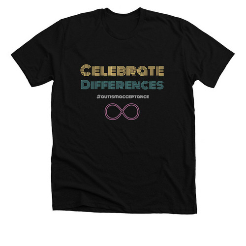 Autism Awareness Month, a Solid Black Blend Premium Unisex Tee
