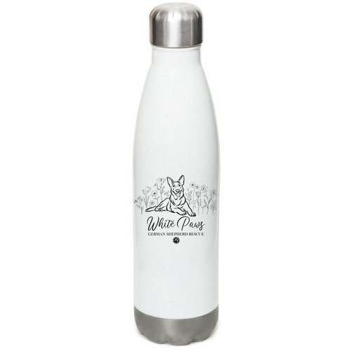WPGSR - Spring Line Water Bottle, a White Stainless Steel Water Bottle