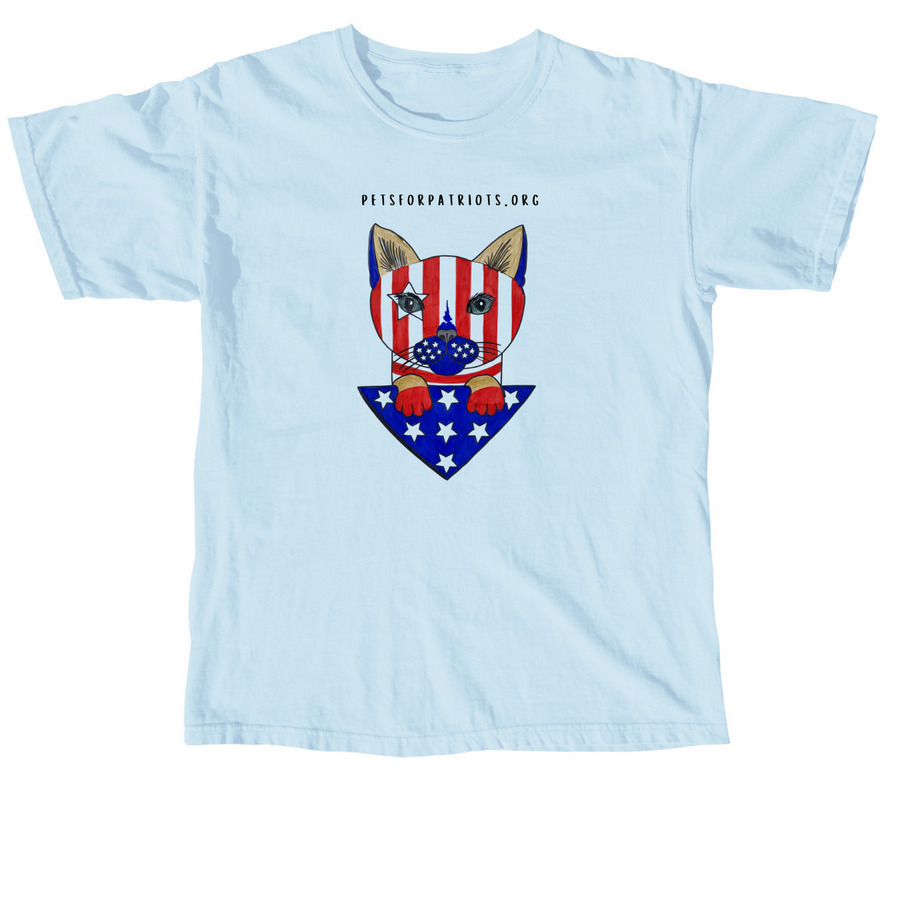 Taylum's Tees ? Purr-fect Patriot, a Chambray Comfort Colors Unisex Tee