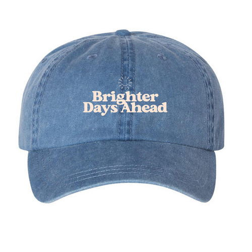 eternal sunshine tour hat, a Royal Blue Printed Pigment Dye Baseball Cap