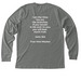 TVM Logo, a Deep Heather Premium Long Sleeve Tee (back-view)