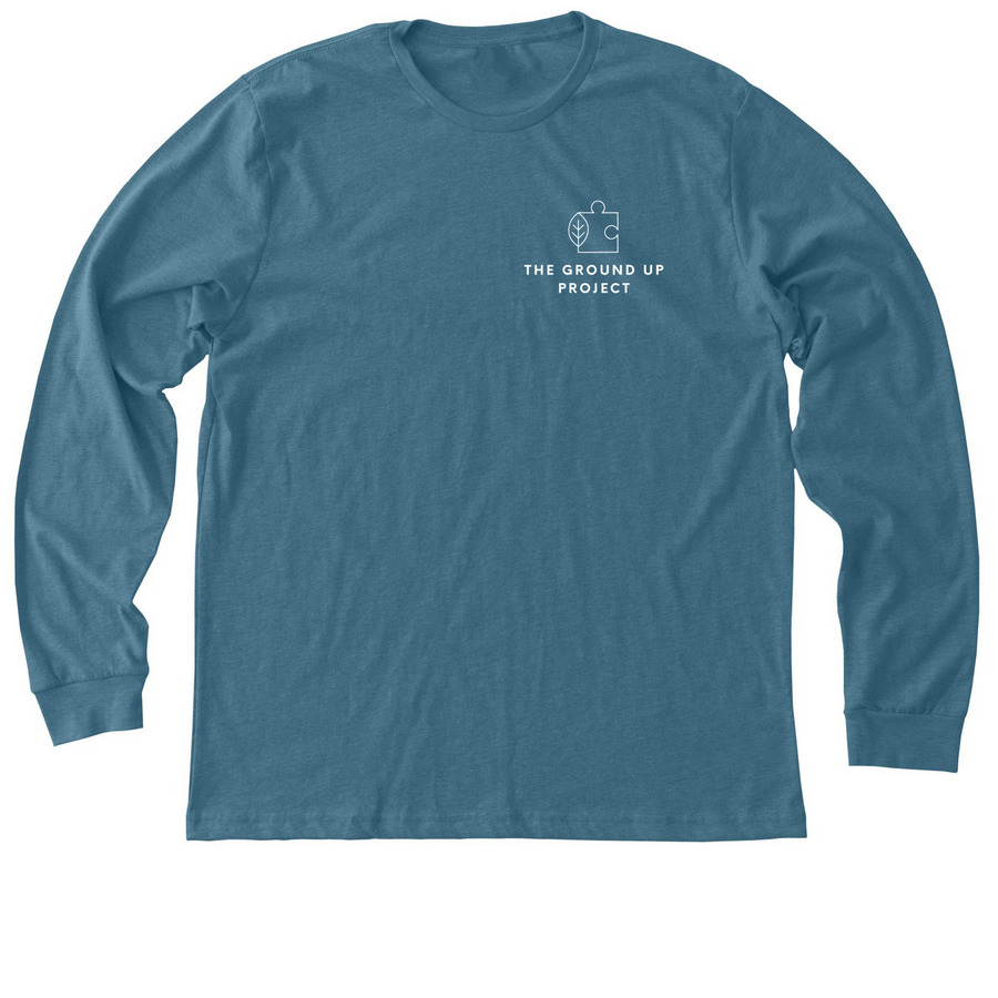 Long Sleeve QR Code, a Heather Deep Teal Premium Long Sleeve Tee