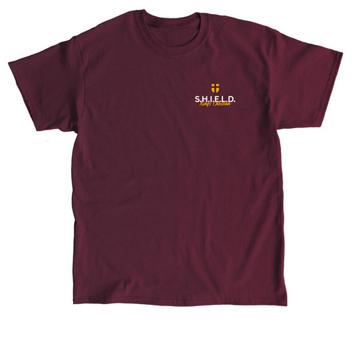 SHIELD, a Maroon Classic Unisex Tee