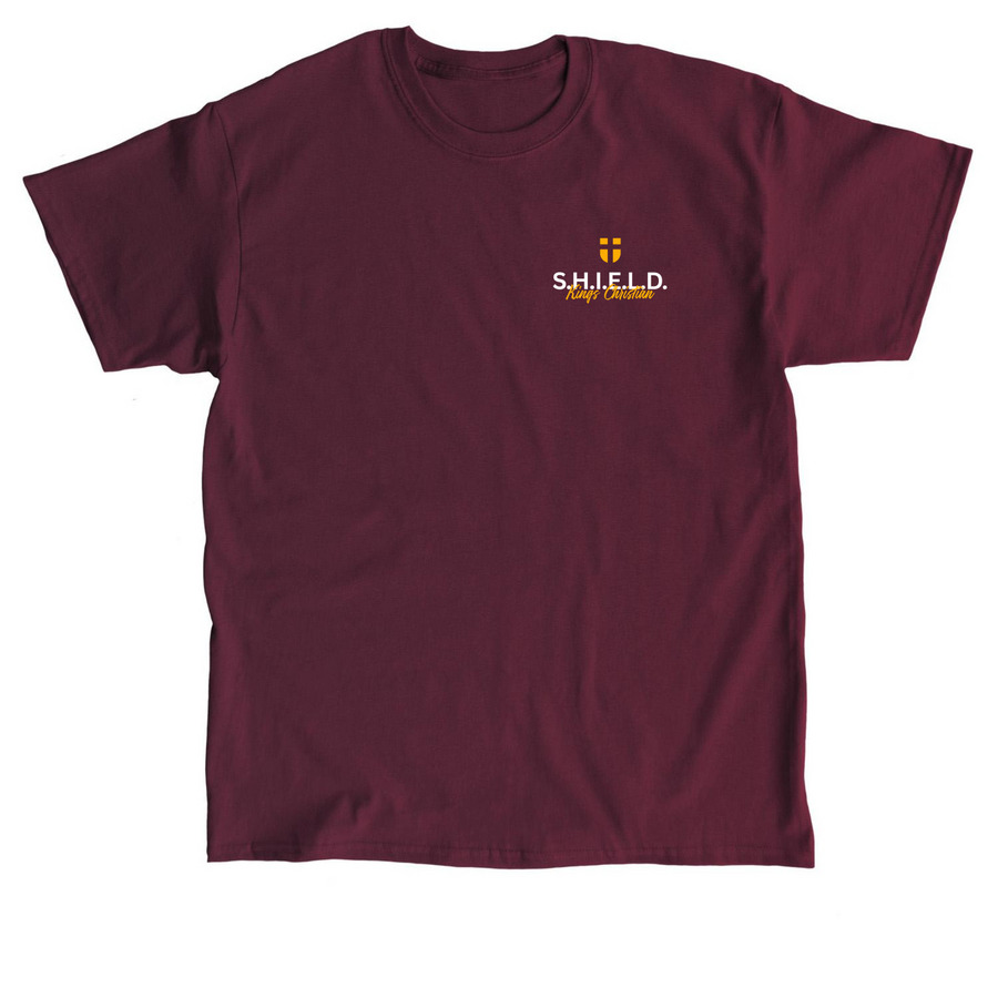 SHIELD, a Maroon Classic Unisex Tee