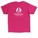 Leaning in with a golden heart, a Heliconia Classic Unisex Tee (back-view)