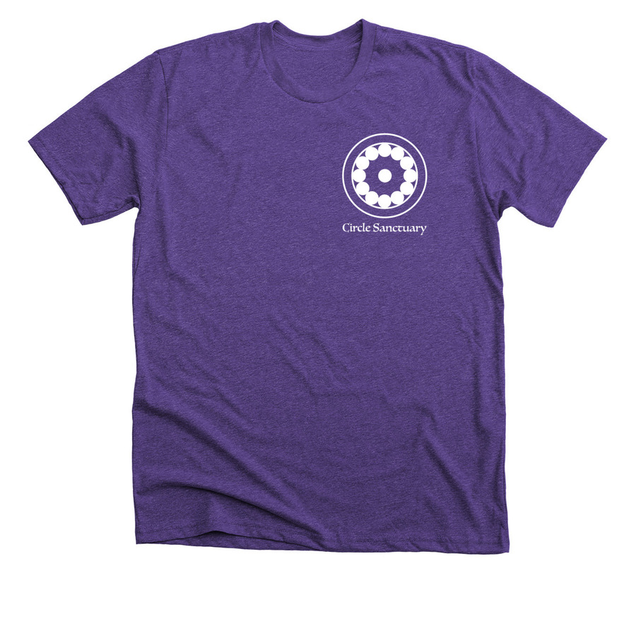 Circle Sanctuary Logo - Bold Colors, a Heather Team Purple Premium Unisex Tee