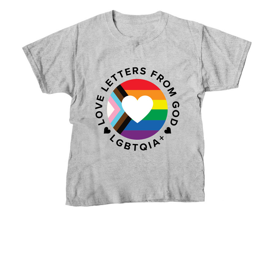 2024 Love Letters from God, a Sport Grey Youth Unisex Tee