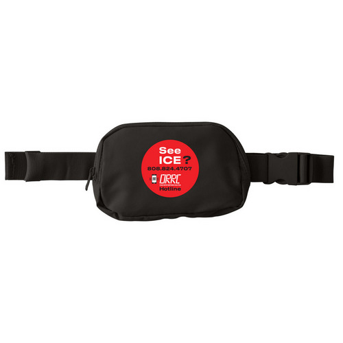 Hip Pack, a Deep Black Matte Hip Pack