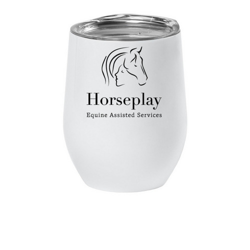 Holiday Fundraiser, a White Insulated Wine Cup