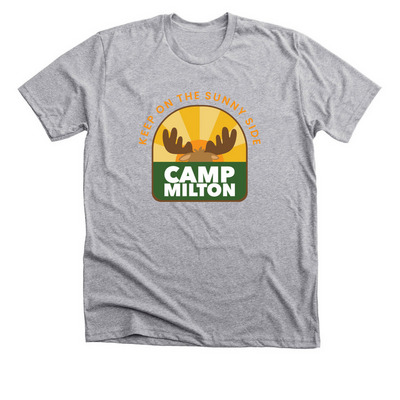 Camp Milton - Full Color, a Athletic Heather Premium Unisex Tee