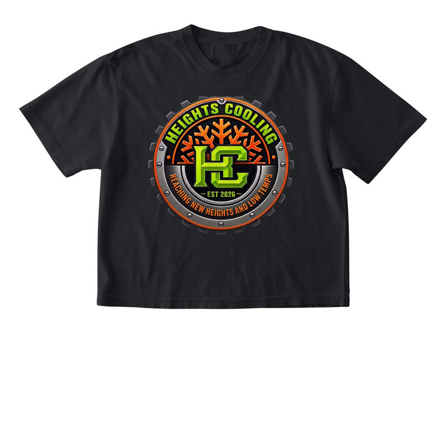 Heights Cooling Hi Viz, a Black Comfort Colors Boxy Tee
