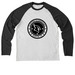 Team Clayton, a Space Black/ Bright White Allmade Eco Triblend Colorblock Raglan Long Sleeve Tee