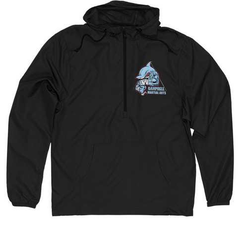 Windbreaker, a Black Quarter-Zip Windbreaker