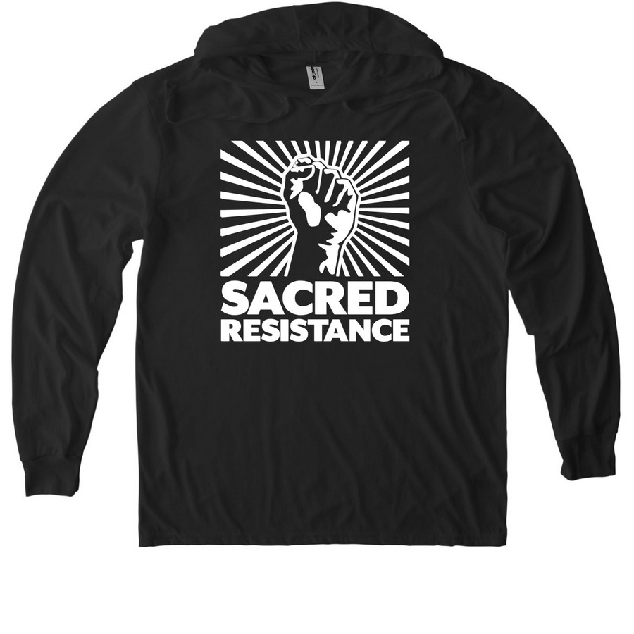Hoodies and Pullovers, a Space Black Allmade Eco Triblend Hoodie Tee