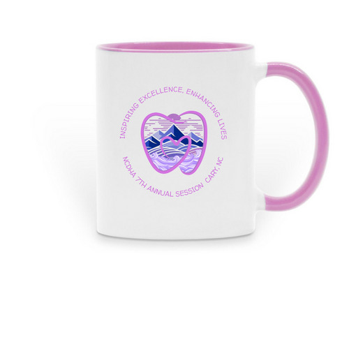 NCDHA 7th Annual Session Mug, a Pink Two-Tone Ceramic Mug