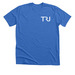 TRU Logo with Back Design (Dark), a Heather True Royal Premium Unisex Tee