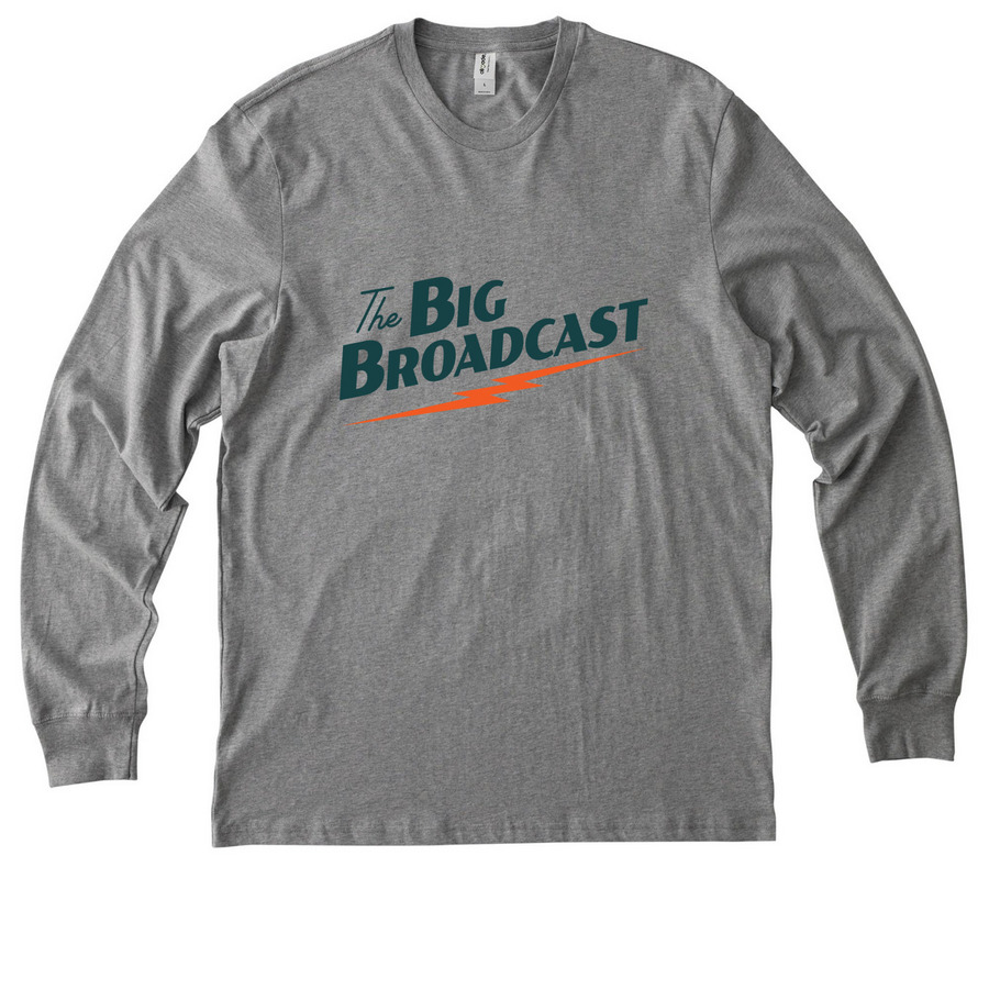 The Big Broadcast @ WAMU, a Granite Grey Heather Allmade Organic Cotton Long Sleeve Tee