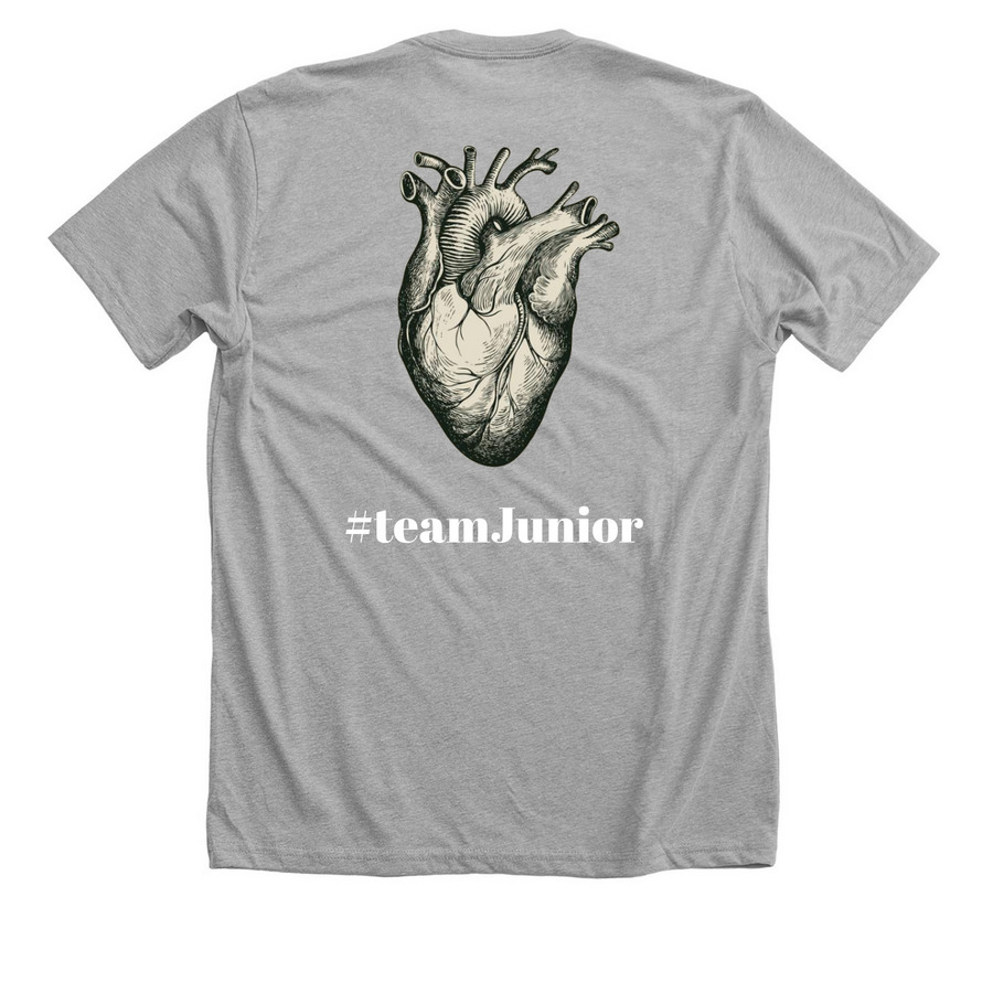 Born a Warrior ??, a Athletic Heather Premium Unisex Tee (back-view)