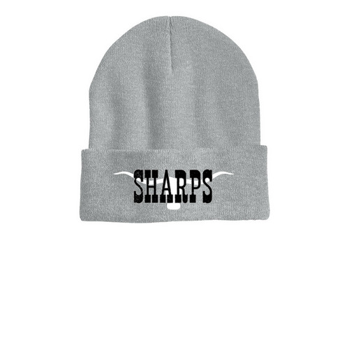 Beanies&nbsp;, a Heather Grey Printed Cuffed Beanie
