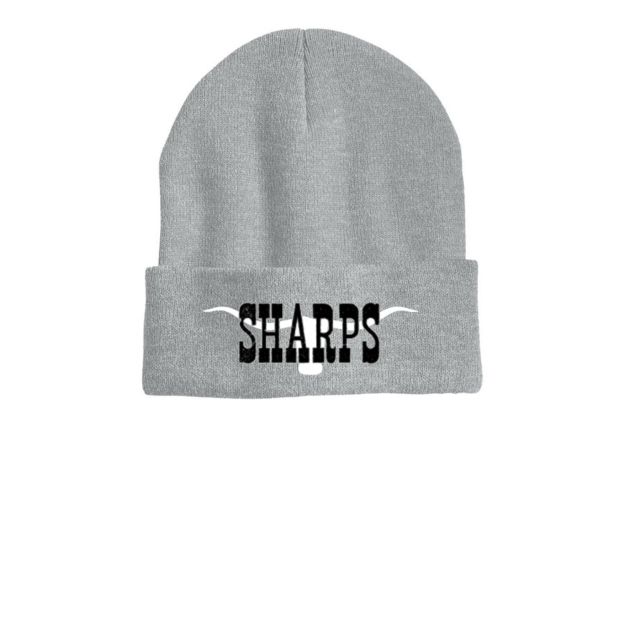 Beanies&nbsp;, a Heather Grey Printed Cuffed Beanie