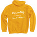All Species Original, a Gold Pullover Hoodie (back-view)