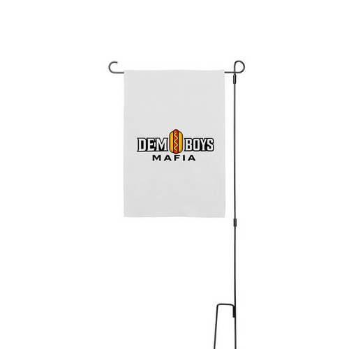 Grillin, a White 12" x 18" Yard Flag with Stake