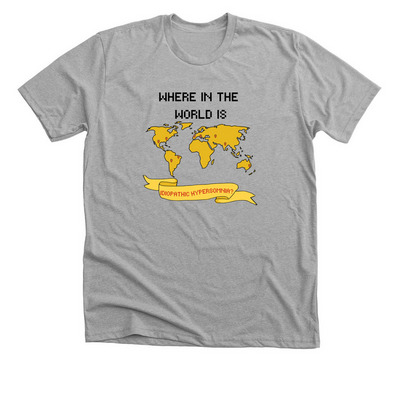 #WhereInTheWorldIH 2026 T-shirt 1&nbsp;, a Athletic Heather Premium Unisex Tee