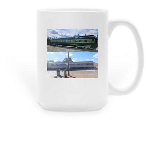 redwood and iris, a White Large Coffee Mug