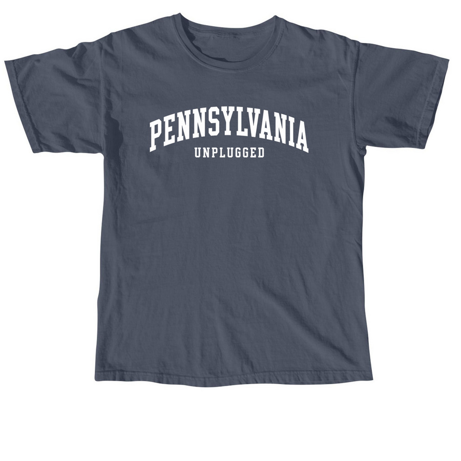 PA Unplugged Tee, a Denim Comfort Colors Unisex Tee