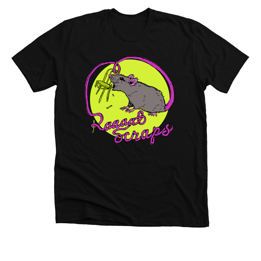 RaaaatScraps, a Solid Black Blend Premium Unisex Tee