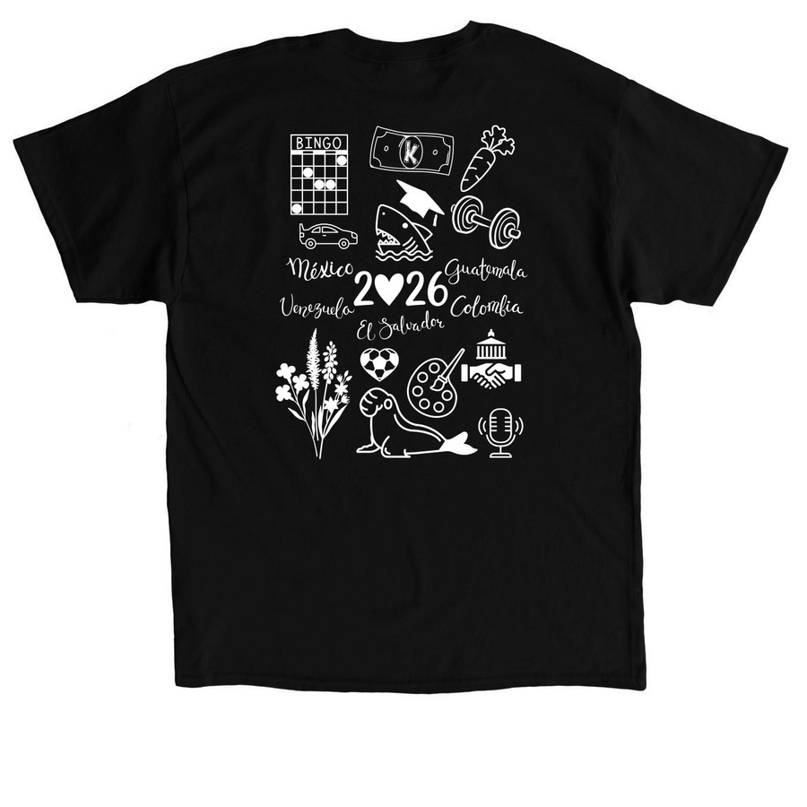 Class of 2026, a Black Classic Unisex Tee (back-view)