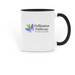 Pollinator Pathway Mug, a Black Two-Tone Ceramic Mug